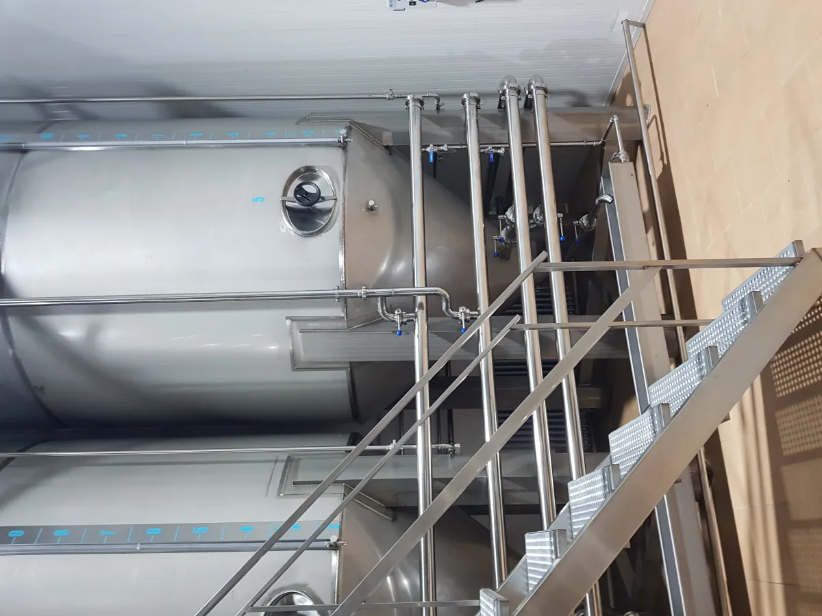 Depósito de acero inoxidable para industria alimentaria